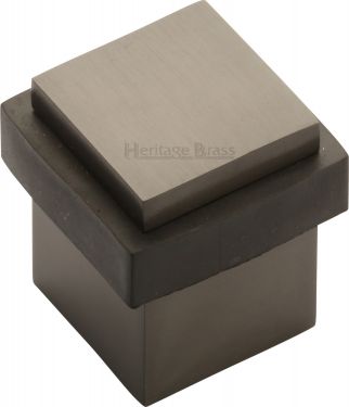 Click Here To Enlarge This Photo Of V1089-MB Heritage Brass Door Stop Square Floor Mounted Design Matt Bronze Finish