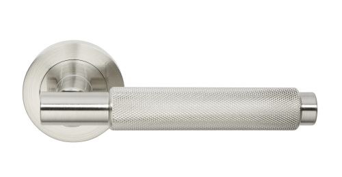 Click Here To Enlarge This Photo Of JTHA1815-F Jigtech 'Textura' Lever On Rose Satin Nickel &lbrack;CE&rsqb;