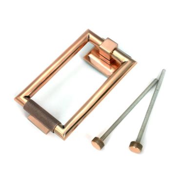 Click Here To Enlarge This Photo Of 46648 From the Anvil Polished Bronze Brompton Door Knocker
