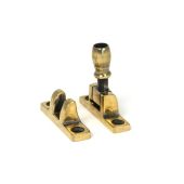 45493 From the Anvil Aged Brass Mushroom Brighton Fastener - Narrow &lpar;Square&rpar;