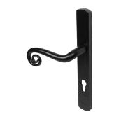 DuraTique&comma; 92mm Multipoint Lock Curly Tail Lever Handles &lpar;Right Hand&rpar; - Stainless Steel Black Antique Finish 44-68mm &lpar;CO7300C-RH-TMB&rpar;