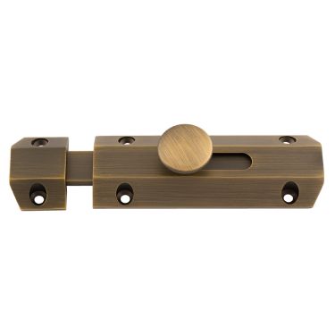 Click Here To Enlarge This Photo Of AQ81AB - Carlisle Brass Flat Surface Bolt 102mm Antique Brass