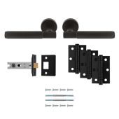 UDP010MB&sol;INTB - Carlisle Brass 'Lagos' Ultimate Door Pack - Matt Black