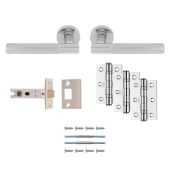 UDP010CP&sol;INTB - Carlisle Brass 'Lagos' Ultimate Door Pack - Polished Chrome