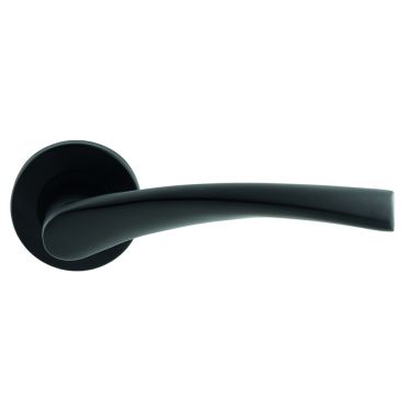 Click Here To Enlarge This Photo Of CSL1121MB - Carlisle Brass Eurospec 'Breeze' Designer Lever on Round Rose &lpar;G304&rpar; Matt Black