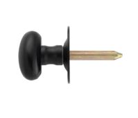 AA33MB - Carlisle Brass Thumbturn to suit Rackbolt &lpar;Oval&rpar; Hardened Steel Spline Spindle Matt Black