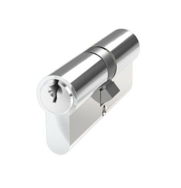 Click Here To Enlarge This Photo Of BX3535EDPCM6 Mila Chrome 6 Pin Euro Profile 70mm &lpar;35&sol;35&rpar; Double Cylinder c&sol;w 3 Keys