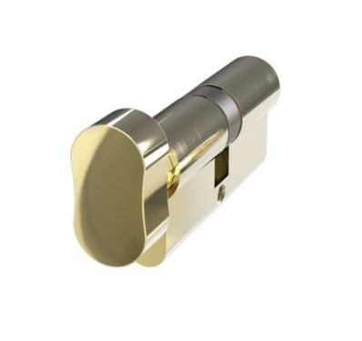Click Here To Enlarge This Photo Of BX3535ETPBM6 Mila Brass 6 Pin Euro Profile 70mm &lpar;35&sol;35&rpar; Cylinder & Turn c&sol;w 3 Keys