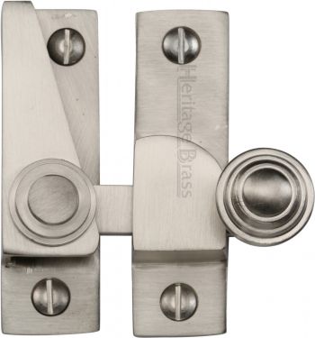 Click Here To Enlarge This Photo Of V1104-SN Heritage Brass Sash Fastener Satin Nickel Finish