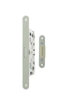 Click Here To Enlarge This Photo Of AGB2XTWCWH - AGB Polaris 2XT Magnetic Latch &sol; Bathroom Lock 60mm Backset &ndash; White