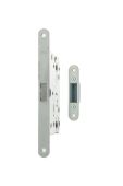 AGB2XTWCSC - AGB Polaris 2XT Magnetic Latch &sol; Bathroom Lock 60mm Backset &ndash; Satin Chrome