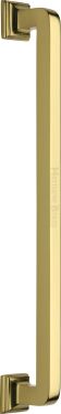 Click Here To Enlarge This Photo Of V1964 338-PB Heritage Brass Door Pull Handle Square Vintage Design 338mm Polished Brass Finish