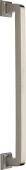 V1964 338-SN Heritage Brass Door Pull Handle Square Vintage Design 338mm Satin Nickel Finish