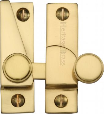 Click Here To Enlarge This Photo Of V1106-PB Heritage Brass Sash Fastener Polished Brass Finish