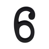 C1564 6-BKMT Heritage Brass Numeral 6 Concealed Fix 76mm &lpar;3"&rpar; Matt Black