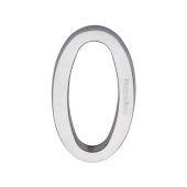 C1564 0-SC Heritage Brass Numeral 0 Concealed Fix 76mm &lpar;3"&rpar; Satin Chrome finish