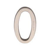 C1564 0-SN Heritage Brass Numeral 0 Concealed Fix 76mm &lpar;3"&rpar; Satin Nickel finish