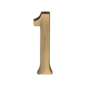 C1564 1-AT Heritage Brass Numeral 1 Concealed Fix 76mm &lpar;3"&rpar; Antique Brass finish