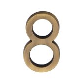 C1564 8-AT Heritage Brass Numeral 8 Concealed Fix 76mm &lpar;3"&rpar; Antique Brass finish