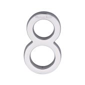 C1564 8-PC Heritage Brass Numeral 8 Concealed Fix 76mm &lpar;3"&rpar; Polished Chrome finish