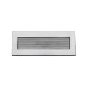 RR852 254&period;101-SC Heritage Brass Reeded Letterplate 10" x 4" Satin Chrome finish