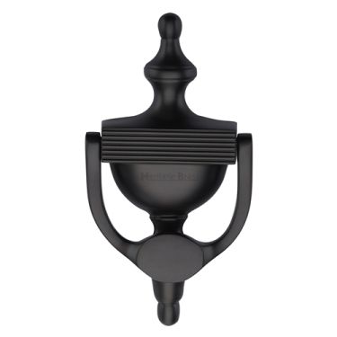 Click Here To Enlarge This Photo Of RR912 195-MB Heritage Brass Reeded Urn Knocker 7 1&sol;4" Matt Bronze finish