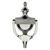 RR912 195-PNF Heritage Brass Reeded Urn Knocker 7 1&sol;4" Polished Nickel finish
