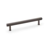 AW809R-160-DBZPVD - Alexander & Wilks Crispin Reeded T-Bar Cabinet Pull 160mm Centres - Dark Bronze