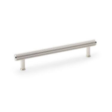 Click Here To Enlarge This Photo Of AW809R-160-PN - Alexander & Wilks Crispin Reeded T-Bar Cabinet Pull 160mm Centres - Polished Nickel