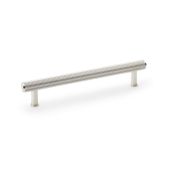 AW809R-160-PN - Alexander & Wilks Crispin Reeded T-Bar Cabinet Pull 160mm Centres - Polished Nickel