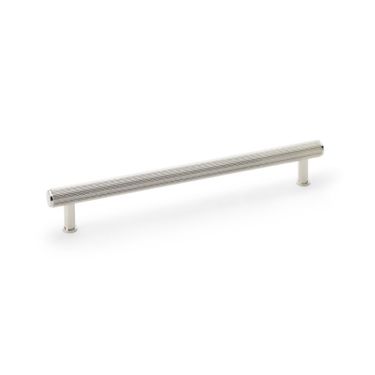 Click Here To Enlarge This Photo Of AW809R-224-PN - Alexander & Wilks Crispin Reeded T-Bar Cabinet Pull 224mm Centres - Polished Nickel