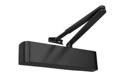 TS&period;5204DABC&period;SRFB&period;RAL9011BK - Rutland Size 2-4 Overhead Door Closer with Backcheck & Delayed Action - Black