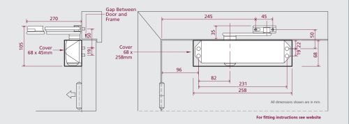 Click Here To Enlarge This Photo Of TS&period;5204DABC&period;SRFB&period;PNPPNP - Rutland Size 2-4 Overhead Door Closer with Backcheck & Delayed Action - Polished Nickel