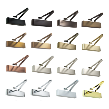 Click Here To Enlarge This Photo Of TS&period;9205&period;SRFB&period;RAL9011BK - Rutland Size 2-5 Designer Slimline Overhead Door Closer - Black