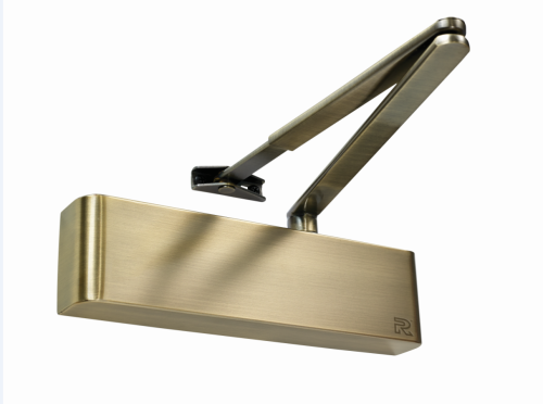 Click Here To Enlarge This Photo Of TS&period;9205BC&period;SRFB&period;ABAB - Rutland Size 2-5 Designer Slimline Overhead Door Closer with Backcheck - Antique Brass