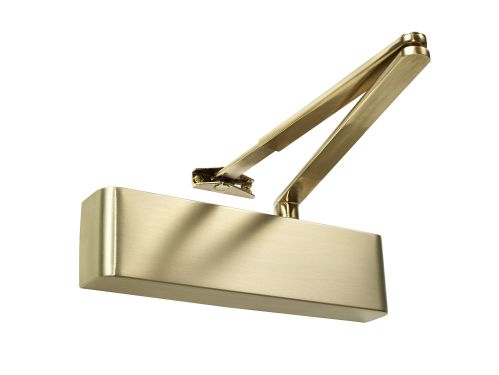 Click Here To Enlarge This Photo Of TS&period;9205DABC&period;SRFB&period;SBSB - Rutland Size 2-5 Designer Slimline Overhead Door Closer with Backcheck & Delayed Action - Satin Brass
