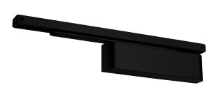 TS&period;11204&period;SR&period;2&period;BK - Rutland Size 2-4 Slide Arm Cam Action Door Closer c&sol;w Semi Radius Cover - Black
