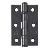 Eclipse 14100 Grade 7 Matt Black &lpar;Mild Steel&rpar; Ball Bearing Hinges 76 x 51 x 2mm