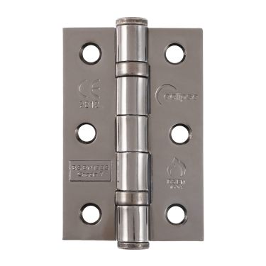 Click Here To Enlarge This Photo Of Eclipse 14099 Grade 7 Polished Black Nickel &lpar;Mild Steel&rpar; Ball Bearing Hinges 76 x 51 x 2mm