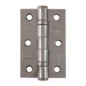 Eclipse 14099 Grade 7 Polished Black Nickel &lpar;Mild Steel&rpar; Ball Bearing Hinges 76 x 51 x 2mm