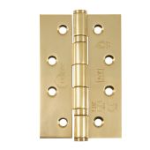 Eclipse 14341EBP Grade 7 Polished Brass &lpar;Stainless Steel&rpar; Slim Knuckle Ball Bearing Hinges 102 x 67 x 2mm