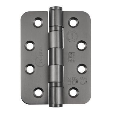 Click Here To Enlarge This Photo Of Eclipse 14869DBZ Grade 13 Dark Bronze &lpar;Stainless Steel&rpar; Ball Bearing Radius Corner Hinges 102 x 76 x 3mm