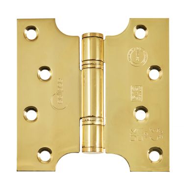 Click Here To Enlarge This Photo Of Eclipse 14991 Grade 13 Polished Brass &lpar;Stainless Steel&rpar; Parliament Hinges 102 x 51 x 102mm