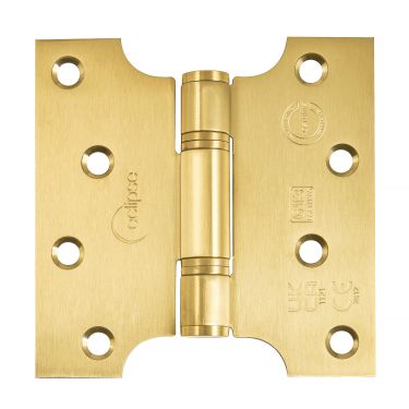 Click Here To Enlarge This Photo Of Eclipse 14989SBP Grade 13 Satin Brass &lpar;Stainless Steel&rpar; Parliament Hinges 102 x 51 x 102mm