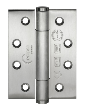 Click Here To Enlarge This Photo Of Eclipse 14329 Grade 14 Satin Stainless Steel &lpar;SS201&rpar; Concealed Bearing Hinges 102 x 76 x 3mm