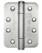 Eclipse 14332 Grade 14 Satin Stainless Steel &lpar;SS201&rpar; Concealed Bearing Radius Hinges 102 x 76 x 3mm