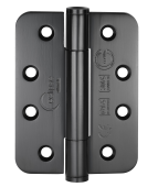 Eclipse 14334 Grade 14 Matt Black &lpar;SS201&rpar; Concealed Bearing Radius Hinges 102 x 76 x 3mm
