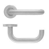 Eclipse 34406 Satin Stainless Steel 19mm Safety Lever on Round Rose Set