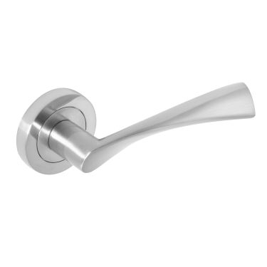 Click Here To Enlarge This Photo Of Eclipse 62116 Satin Chrome 'Monza' Lever on Round Rose Set &lpar;Freestyle Range&rpar;