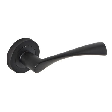 Click Here To Enlarge This Photo Of Eclipse 62111 Matt Black 'Monza' Lever on Round Rose Set &lpar;Freestyle Range&rpar;